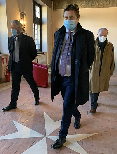 Pierpaolo Sileri visita l'Ospedale San Giovanni Battista a Roma